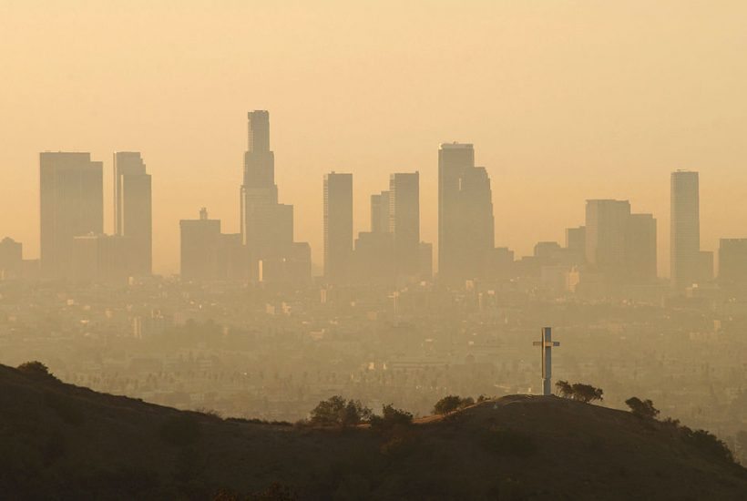 A nemzet legszennyezettebb városa, Los Angeles (Photo by David McNew/Getty Images)