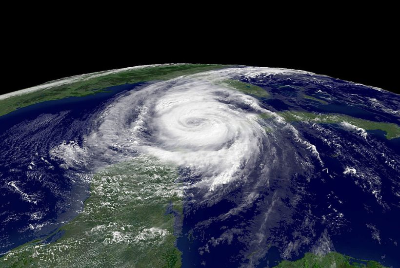 IN SPACE - OCTOBER 23: In this satellite image from NOAA (National Oceanic and Atmospheric Administration) Hurricane Wilma is shown from space October 23, 2005. According to reports, Hurricane Wilma has been upgraded to a Category 3 hurricane and is expected to hit southern Florida within the next 24 hours. (Photo by NOAA via Getty Images)