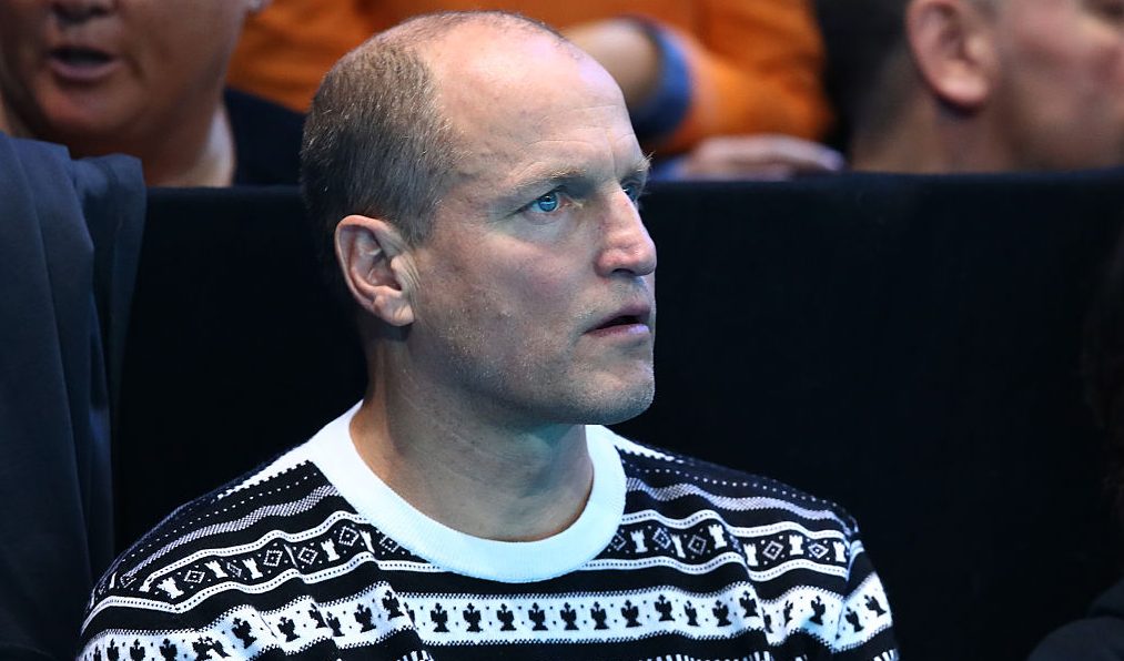 LONDON, ENGLAND - NOVEMBER 20: Actor Woody Harrelson attends the Singles Final between Novak Djokovic of Serbia and Andy Murray of Great Britain at the O2 Arena on November 20, 2016 in London, England. (Photo by Clive Brunskill/Getty Images)