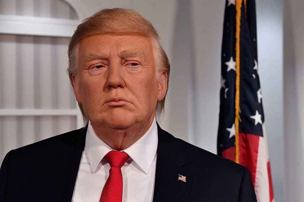 WASHINGTON, DC - JANUARY 18: Madame Tussauds Washington, DC and attractions in New York, Orlando and London launched its new wax figure of Donald J. Trump at Madame Tussauds on January 18, 2017 in Washington, DC. (Photo by Larry French/Getty Images for Madame Tussauds Washington DC)