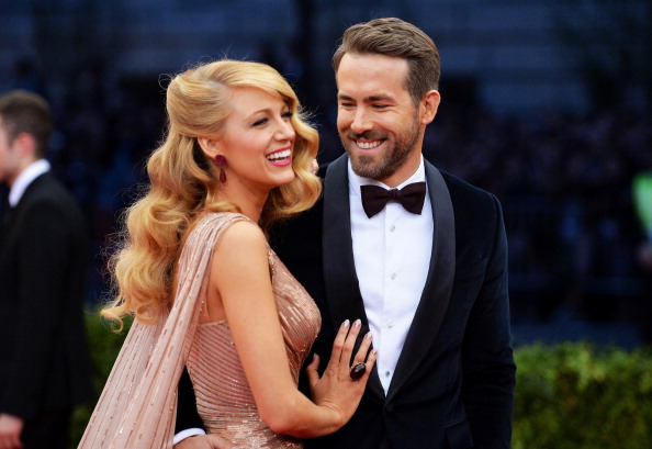 NEW YORK, NY - MAY 05: Actors Blake Lively (L) and Ryan Reynolds attend the "Charles James: Beyond Fashion" Costume Institute Gala at the Metropolitan Museum of Art on May 5, 2014 in New York City. (Photo by Mike Coppola/Getty Images)