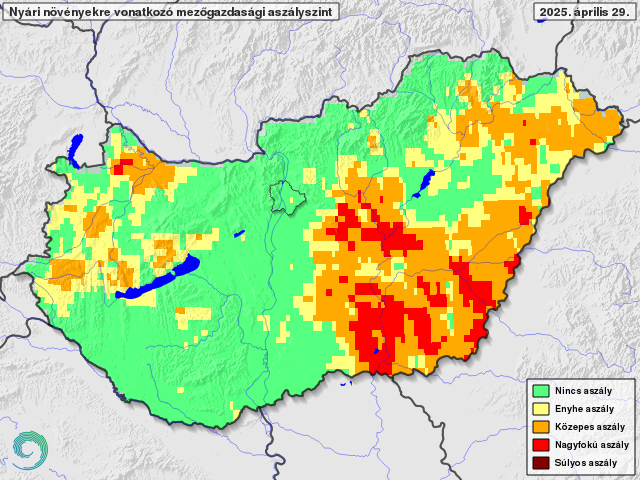 Aszály 2025 tavaszán