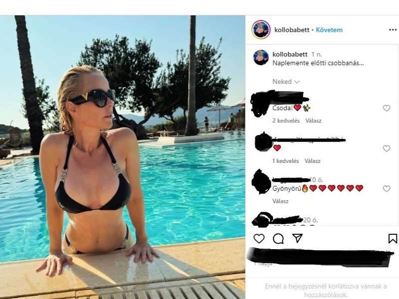 köllő babett bikiniben